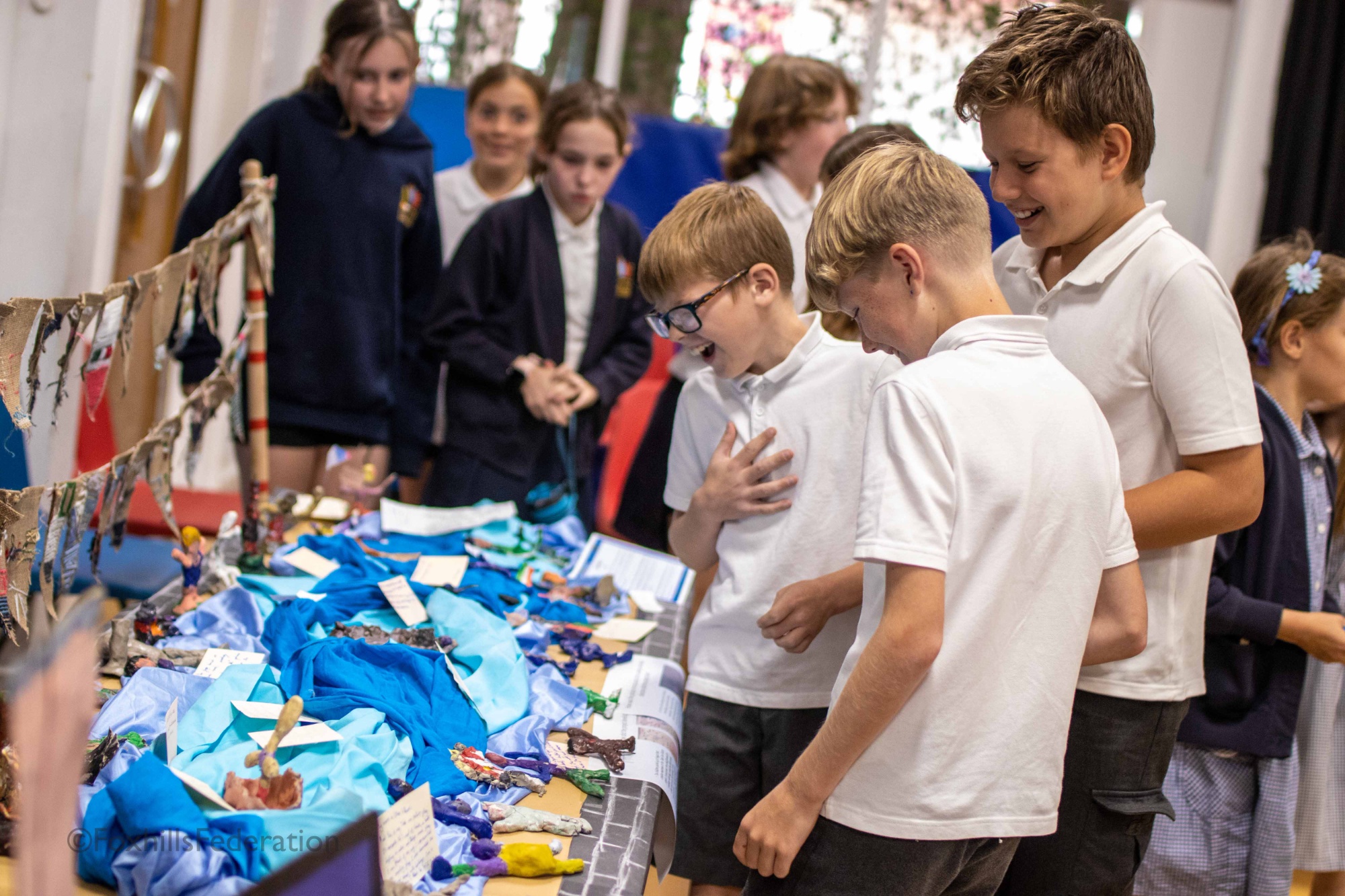 Children enjoy the displays