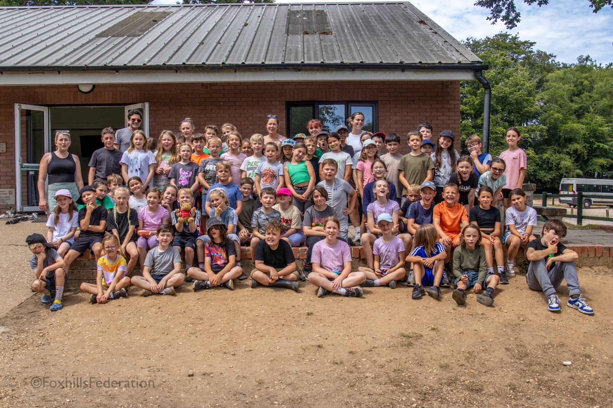The children on the Year 4 Ferny Crofts trip 2025