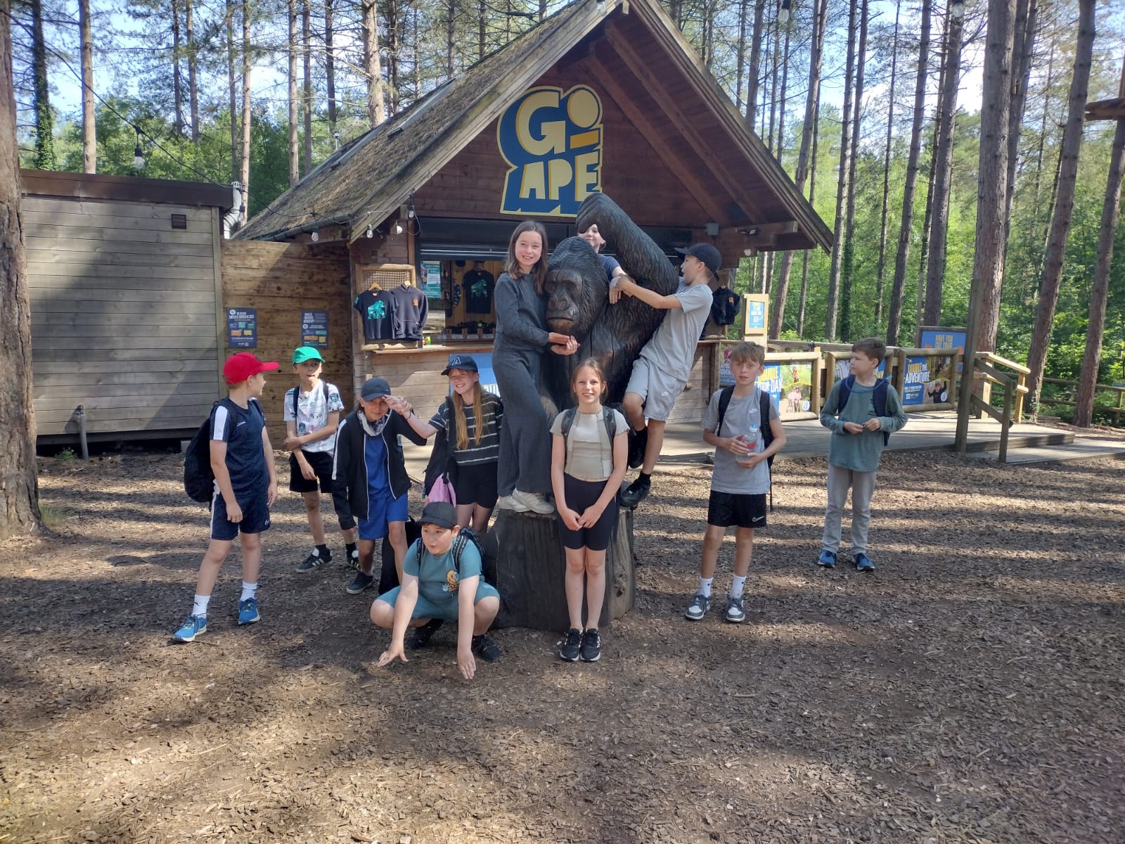 Children hang out in the New Forest