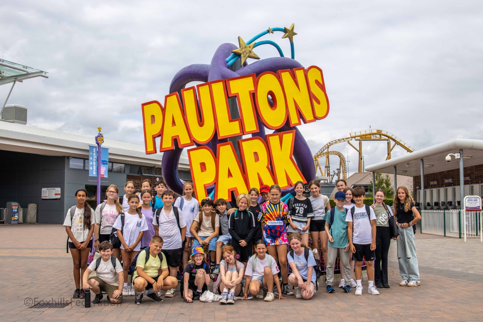 Class photo from Paultons Trip
